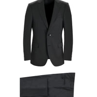 Siyah 6 Drop Regular Fit Standart Kesim Takım Elbise