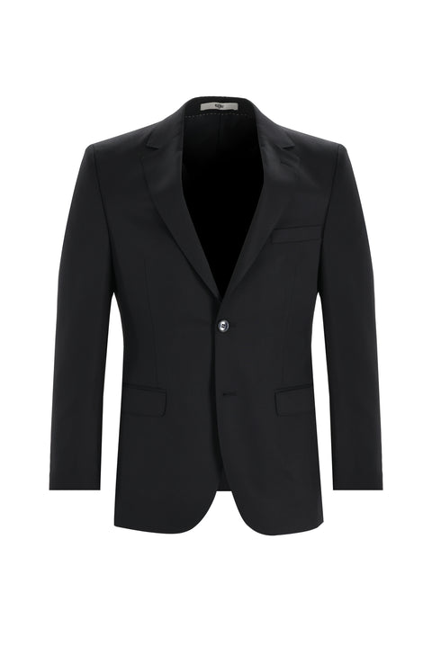 Siyah 7 Drop Slim Fit Dar Kesim Takım Elbise