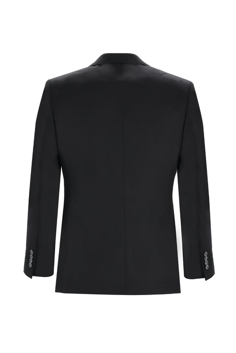 Siyah 7 Drop Slim Fit Dar Kesim Takım Elbise