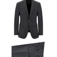 Koyu Füme Slim Fit Dar Kesim Takım Elbise