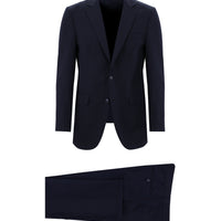 Koyu Lacivert 8 Drop Long Slim Fit Uzun Dar Kesim Takım Elbise