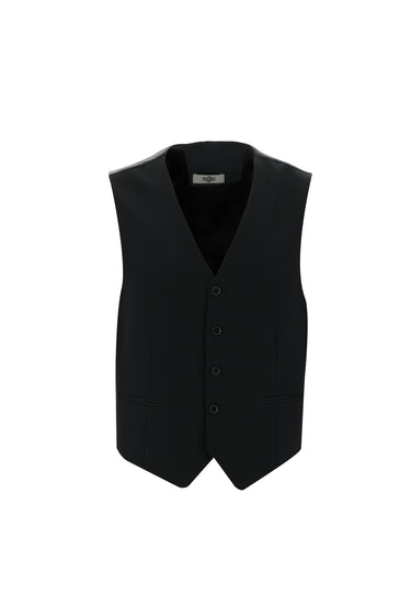 Siyah Relaxed Fit Rahat Kesim Yelekli Takım Elbise
