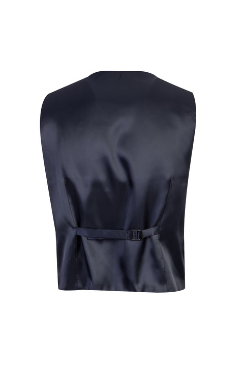 Dark Gray 7 Drop Slim Fit Narrow Cut Wool Vest Suit