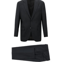 Koyu Füme 4 Drop Relaxed Fit Rahat Kesim Yünlü Takım Elbise