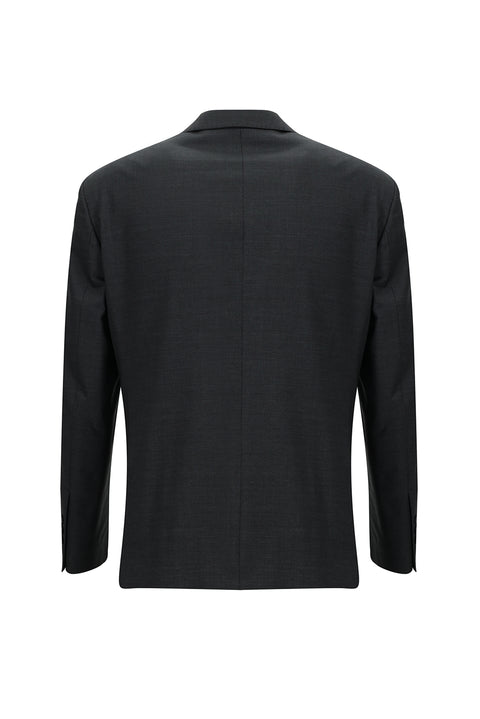 Koyu Füme 4 Drop Relaxed Fit Rahat Kesim Yünlü Takım Elbise