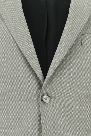 Açık Bej Slim Fit Dar Kesim Desenli Klasik Takım Elbise