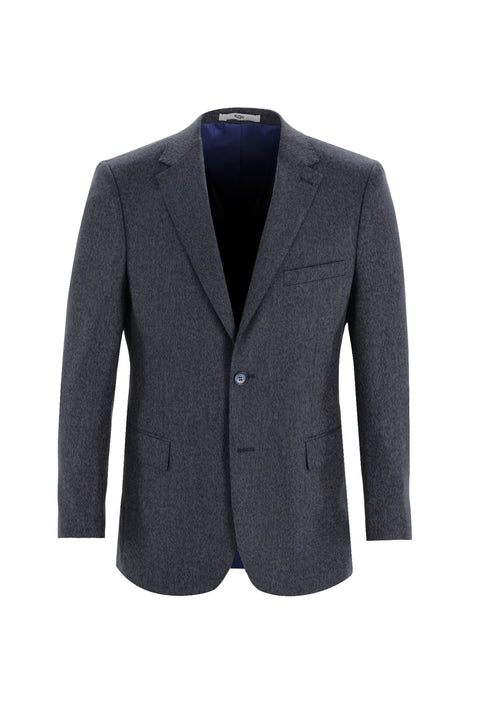 Orta Lacivert 6 Drop Regular Fit Standart Kesim Kuşgözü Takım Elbise
