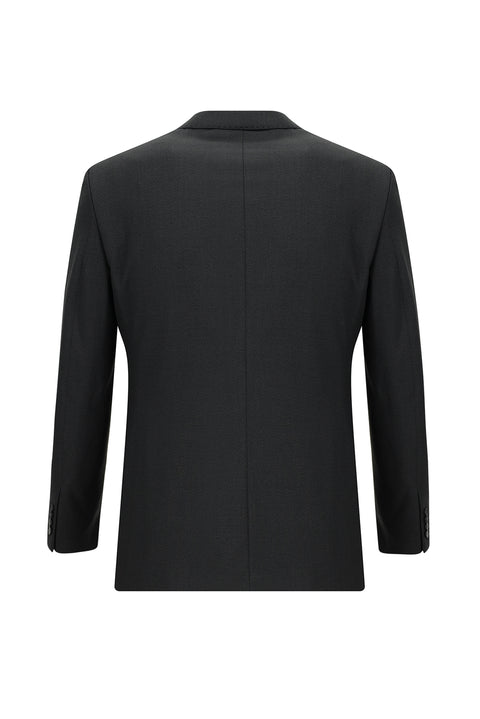 Koyu Antrasit 7 Drop Slim Fit Dar Kesim Kuşgözü Takım Elbise