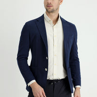 Koyu Lacivert 7 Drop Slim Fit Dar Kesim Ceket