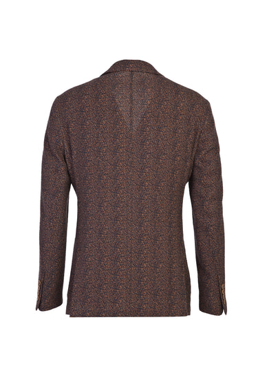 Kiremit Slim Fit Dar Kesim Spor Desenli Ceket