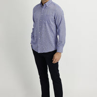 Koyu Lacivert Regular Fit Likralı Kanvas / Chino Pantolon
