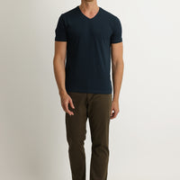 Orta Kahve Regular Fit Likralı Kanvas / Chino Pantolon