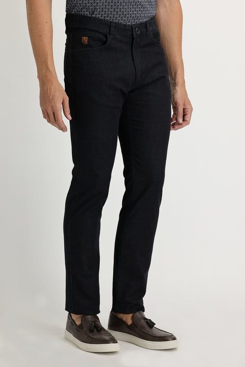 Siyah Regular Fit Standart Kesim Likralı Kanvas / Chino Pantolon