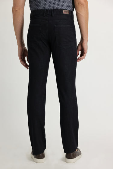 Siyah Regular Fit Likralı Kanvas / Chino Pantolon