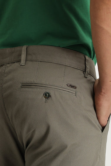 Çağla Yeşili Relaxed Fit Rahat Kesim Kuşgözü Likralı Kanvas / Chino Pantolon