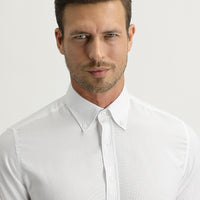 Beyaz Uzun Kol Slim Fit Dar Kesim Oxford Gömlek