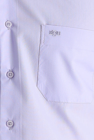 Lila Uzun Kol Klasik Gömlek