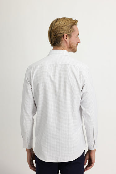 Açık Bordo Uzun Kol Regular Fit Kareli Gömlek