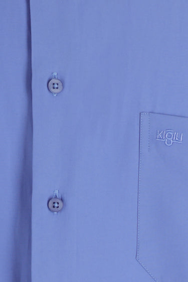 Mavi Kısa Kol Regular Fit Gömlek