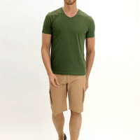 Koyu Bej Regular Fit Bermuda Şort
