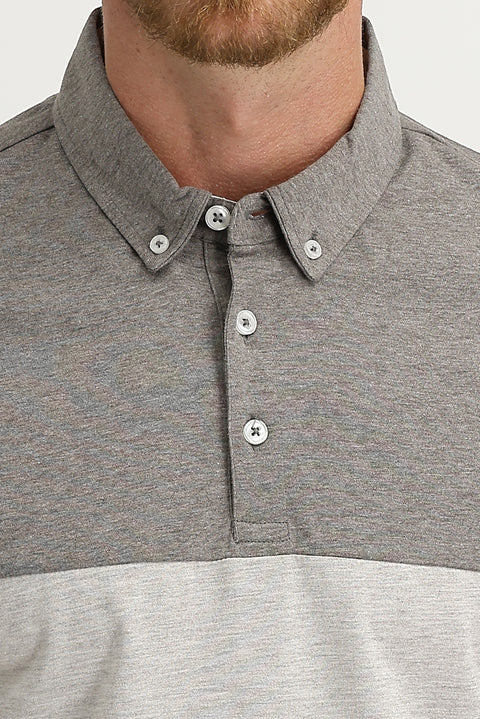 Açık Kahve Polo Yaka Regular Fit Desenli Tişört