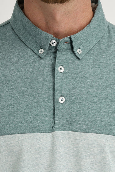 Çağla Yeşili Polo Yaka Regular Fit Desenli Tişört Pamuklu