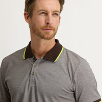 Orta Kahve Polo Yaka Regular Fit Tişört