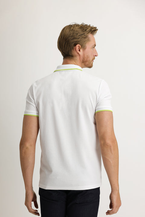 Beyaz Polo Yaka Regular Fit Tişört
