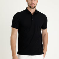 Siyah Polo Yaka Regular Fit Tişört