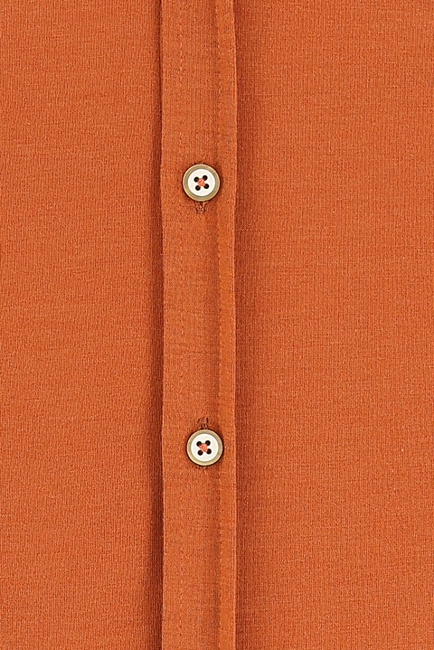 Tile-colored Polo Collar Shirt T-shirt