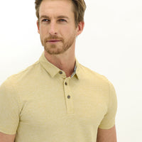 Hardal Polo Yaka Slim Fit Dar Kesim Tişört