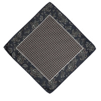 Dark Brown Patterned Handkerchief