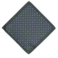 Dark Green Patterned Handkerchief