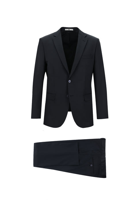 Koyu Lacivert 6 Drop Regular Fit Standart Kesim Takım Elbise