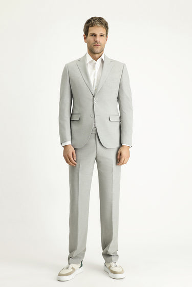 Orta Gri Slim Fit Takım Elbise