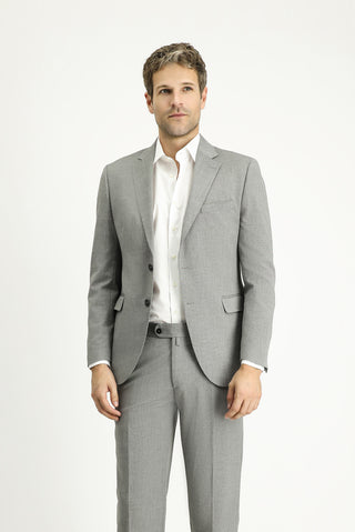 Orta Füme 7 Drop Slim Fit Dar Kesim Takım Elbise