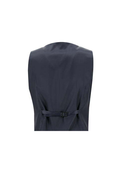 Siyah Lacivert 7 Drop Super Slim Fit Eksra Dar Kesim Yelekli Takım Elbise
