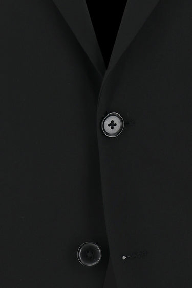 Siyah Slim Fit Dar Kesim Yünlü Klasik Takım Elbise