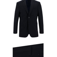 Koyu Lacivert 6 Drop Regular Fit Standart Kesim Yünlü Takım Elbise