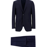 Koyu Lacivert 6 Drop Regular Fit Standart Kesim Desenli Takım Elbise