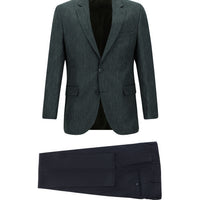 Siyah 7 Drop Slim Fit Dar Kesim Kombinli Takım Elbise
