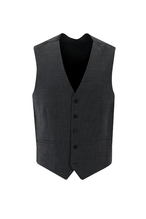 Orta Gri 6 Drop Regular Fit Standart Kesim Yünlü Kombinli Yelekli Takım Elbise