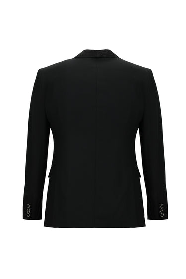 Siyah Slim Fit Dar Kesim Şal Yaka Yelekli Smokin & Damatlık