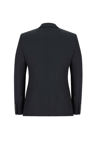 Siyah Slim Fit Dar Kesim Sivri Yaka Yelekli Smokin & Damatlık