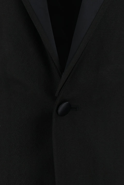 Black 7 Drop Slim Fit Narrow Cut Shawl Collar Tuxedo & Groom Suit
