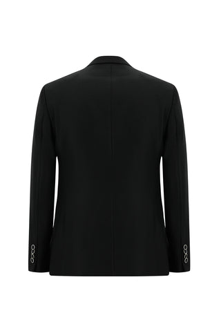 Siyah 7 Drop Slim Fit Dar Kesim Sivri Yaka Yelekli Smokin & Damatlık