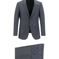 Koyu Füme Regular Fit Klasik Desenli Takım Elbise