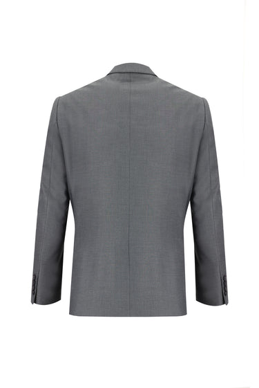 Orta Antrasit Regular Fit Desenli Takım Elbise