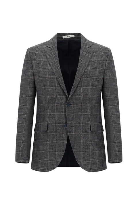 Orta Lacivert 7 Drop Slim Fit Dar Kesim Kombinli Takım Elbise