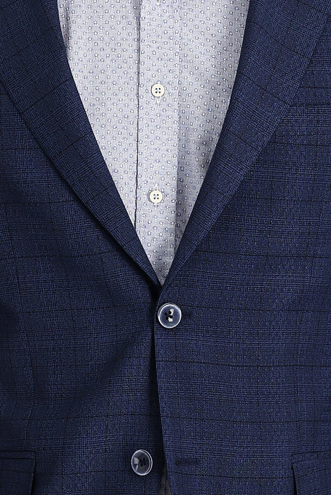 Dark Navy 6 Drop Regular Fit Standard Cut Jacket